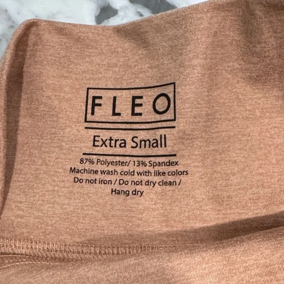 Fleo High-Rise Bike Shorts in Tan - Picture 2 of 4